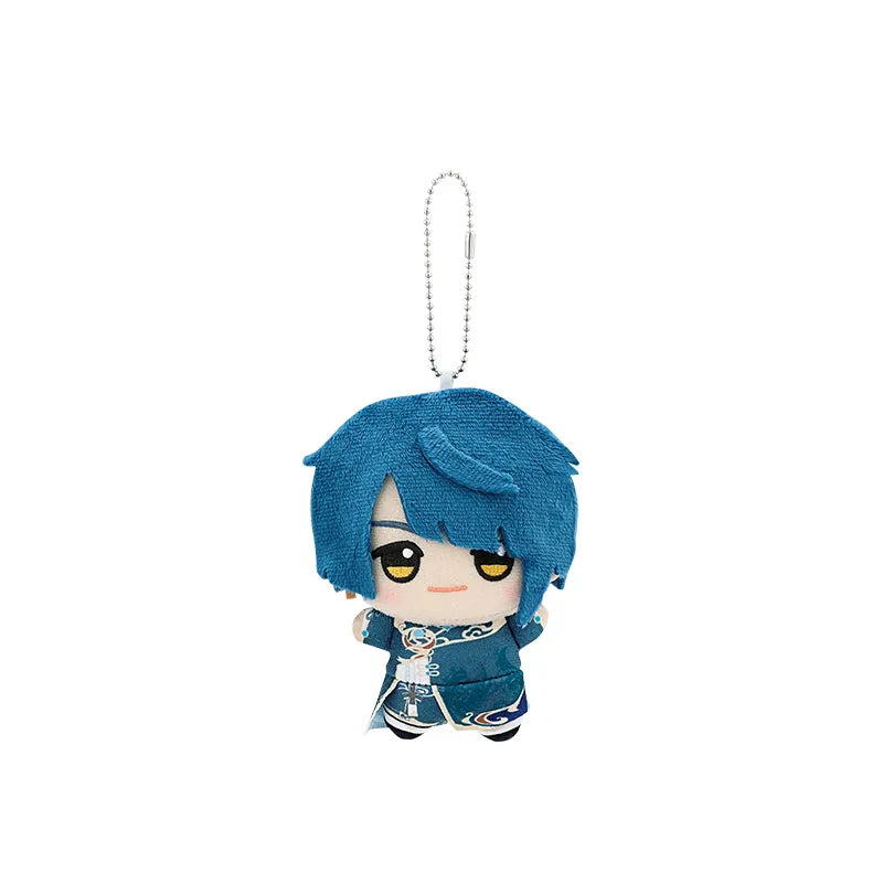 Genshin Impact Xingqiu Little Valley plush keychain featuring soft plush material and cute chibi design