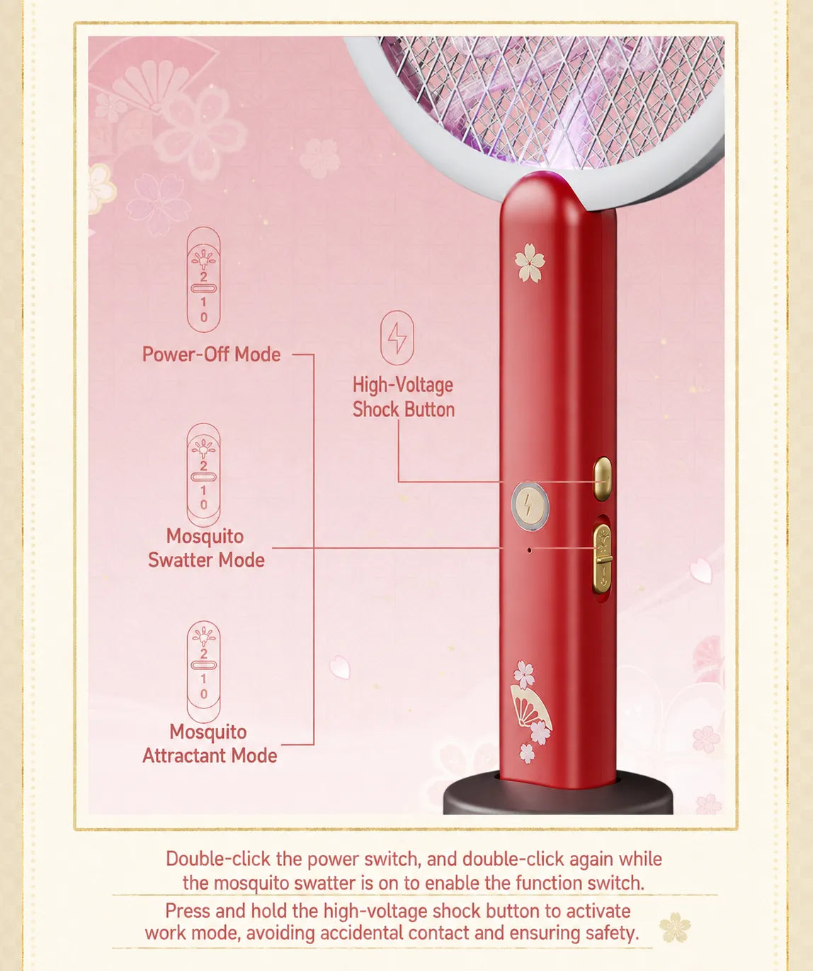 Built-in smart IC chip and internal circuitry of the Yae Miko mosquito swatter