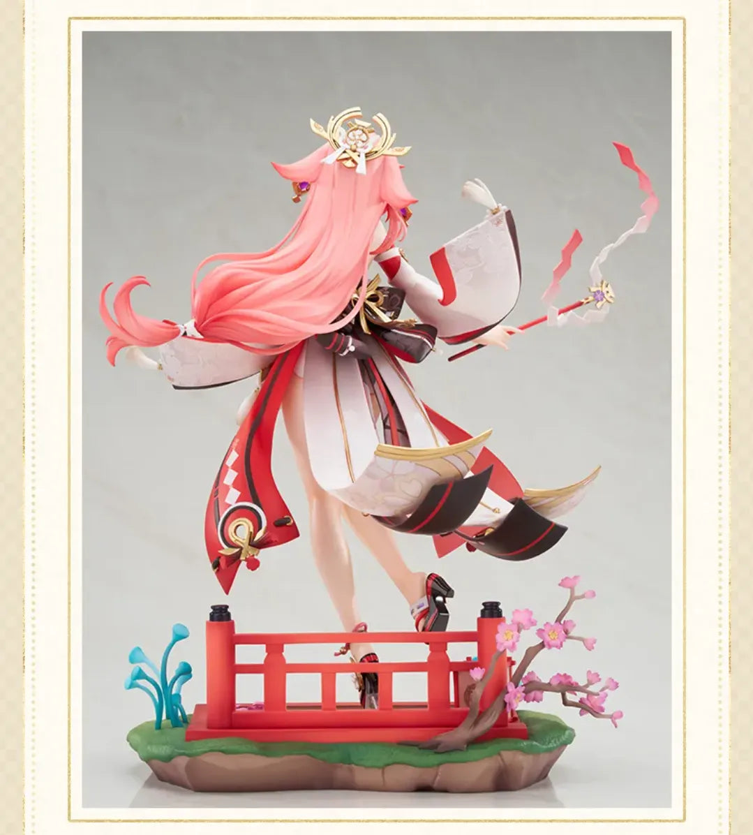 Shrine inspired display base detail of Yae Miko Ethereal Smile Ver. 1/7 Scale Figure