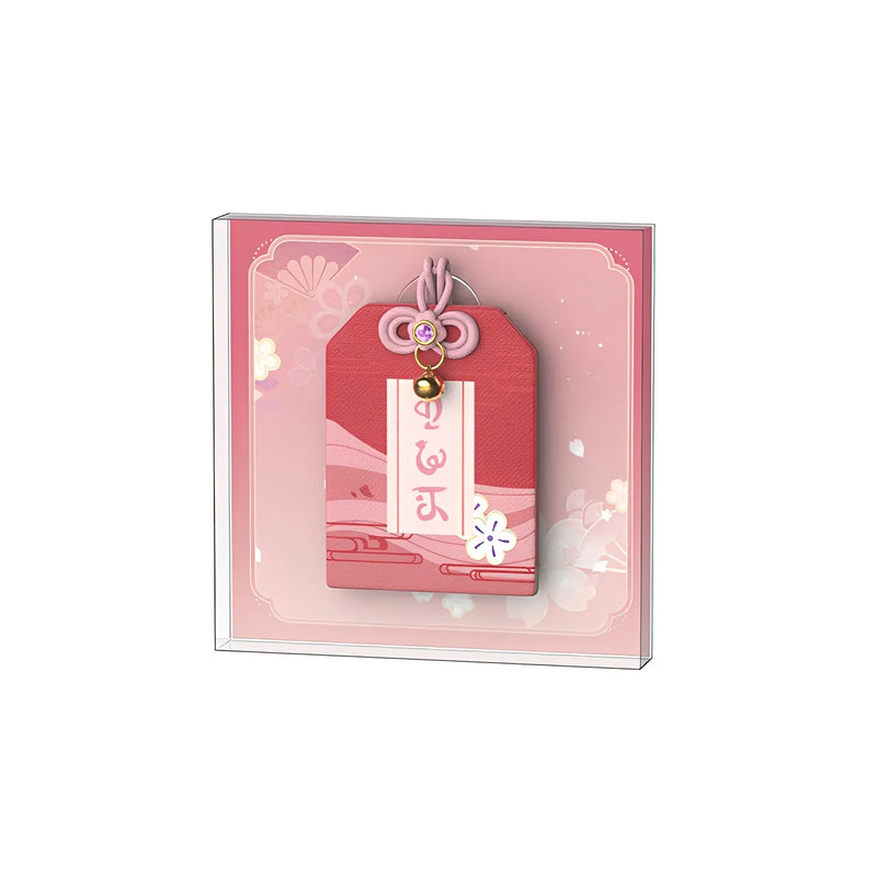Detailed white background showcase of Yae Miko Ethereal Smile Ver. 1/7 Scale Figure base and accessories