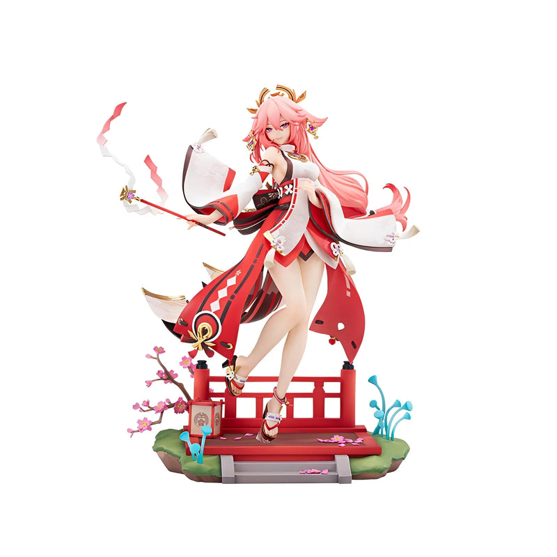 Full body Yae Miko Ethereal Smile Ver. 1/7 Scale Figure on white background