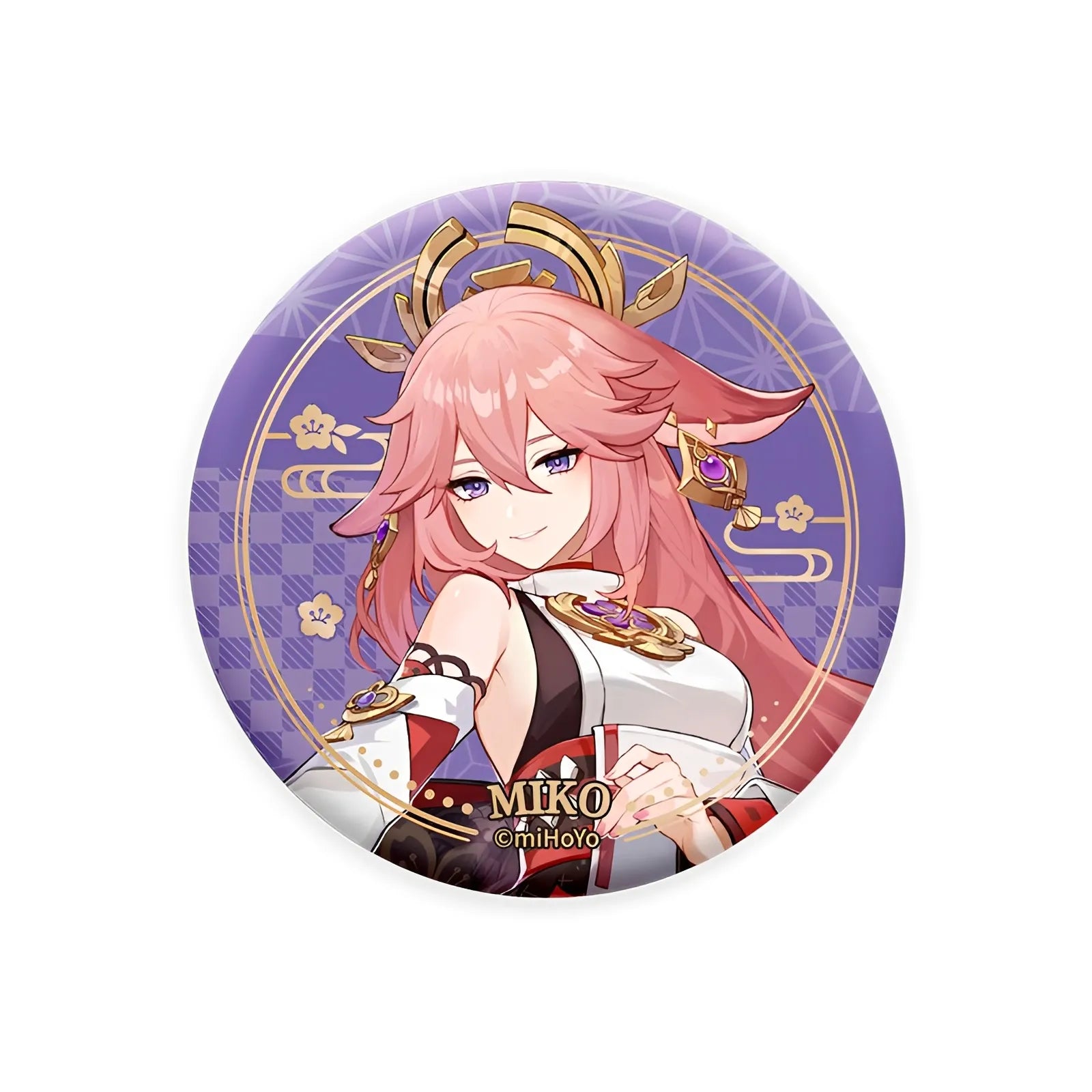 Genshin Impact Yae Miko Inazuma character badge collectible anime pin