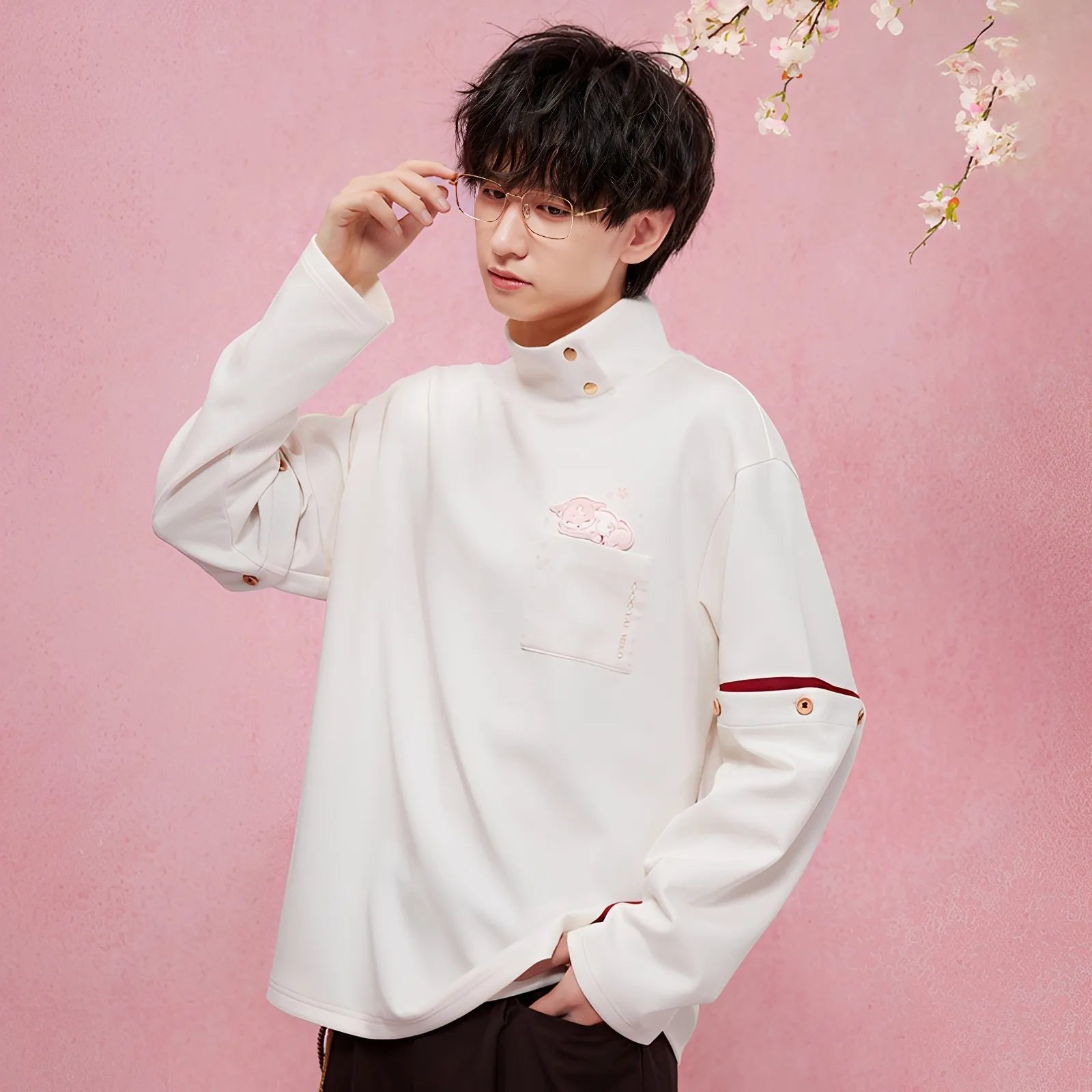 yae miko sweatshirt detachable sleeve design styling
