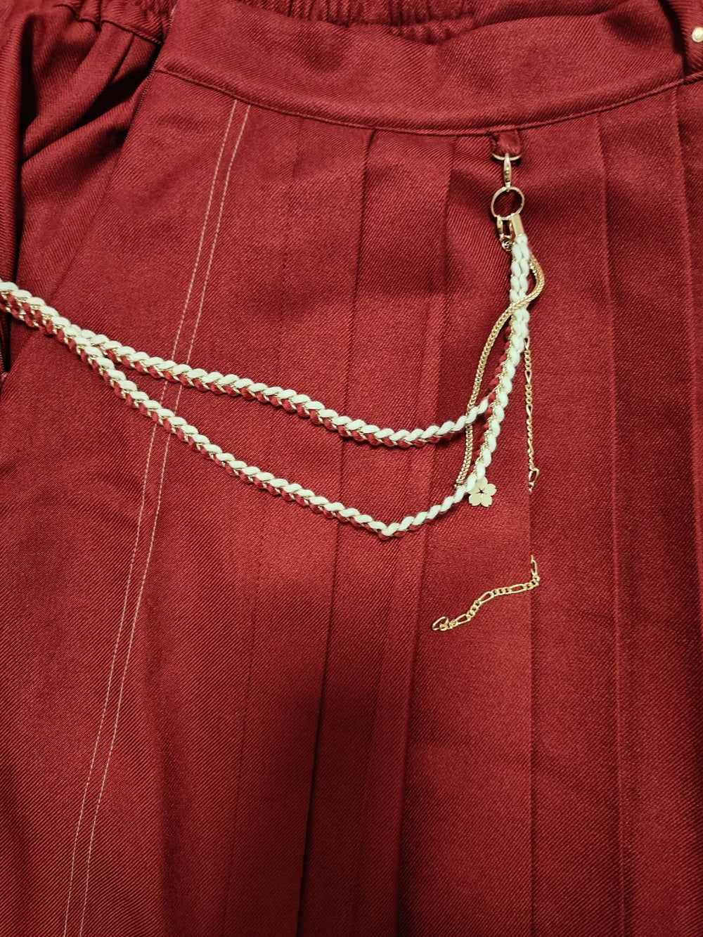 Genshin Impact Yae Miko Themed Pleated Skirt