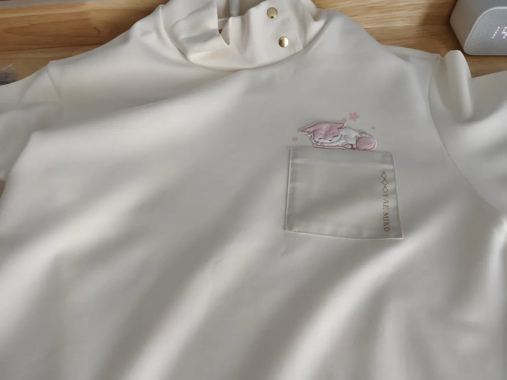 Genshin Impact Yae Miko Themed Stand Collar Sweatshirt