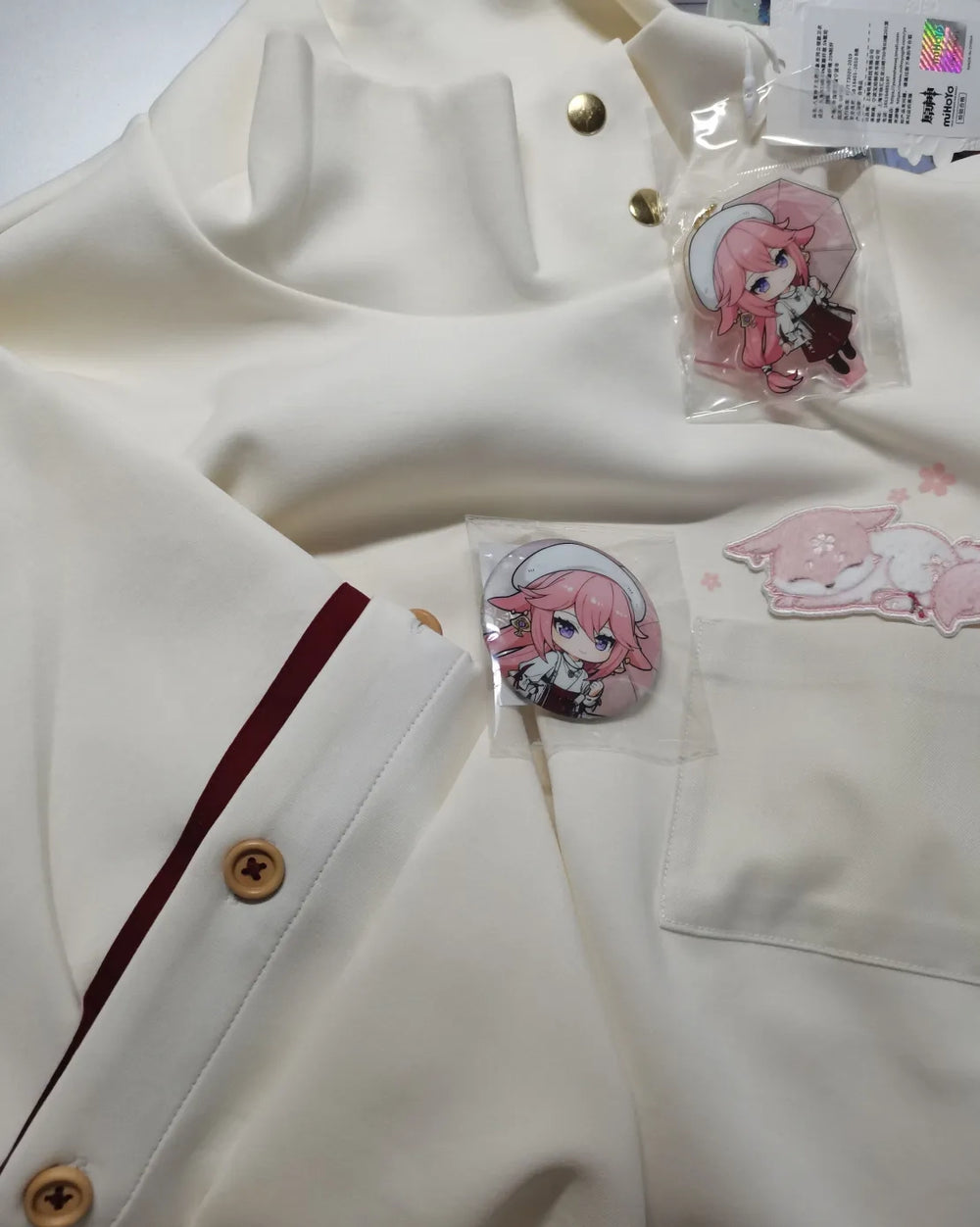 Genshin Impact Yae Miko Themed Stand Collar Sweatshirt
