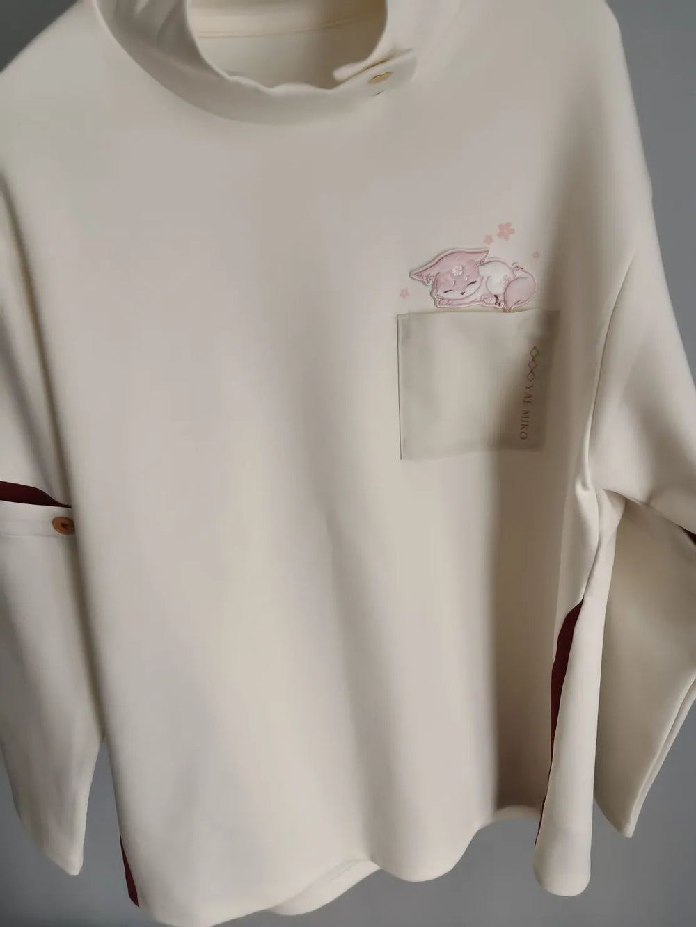 Genshin Impact Yae Miko Themed Stand Collar Sweatshirt