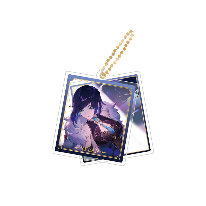 Genshin Impact Yelan rotating double-sided acrylic keychain