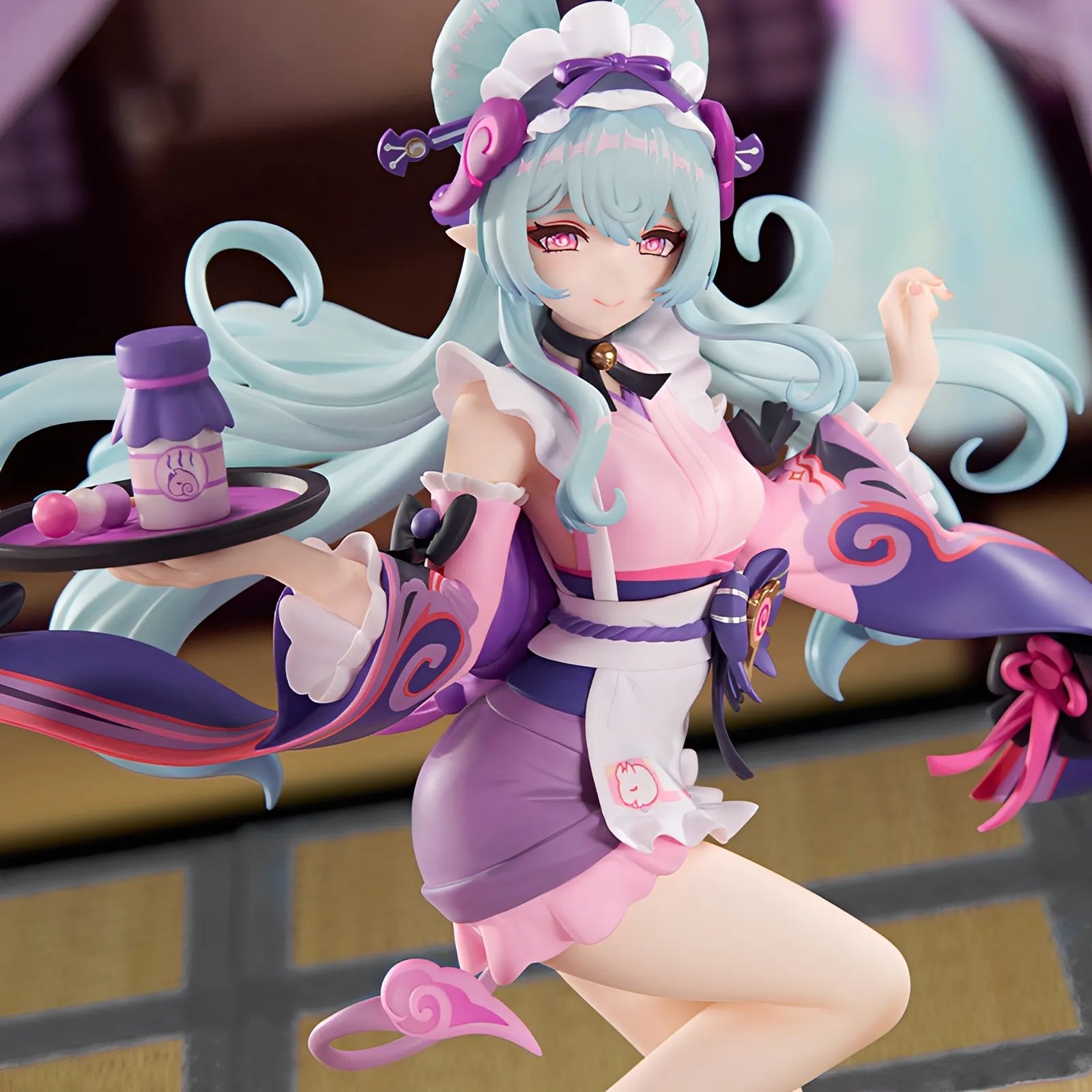 Yumemizuki Mizuki 1/8 scale figure dynamic pose with serving tray