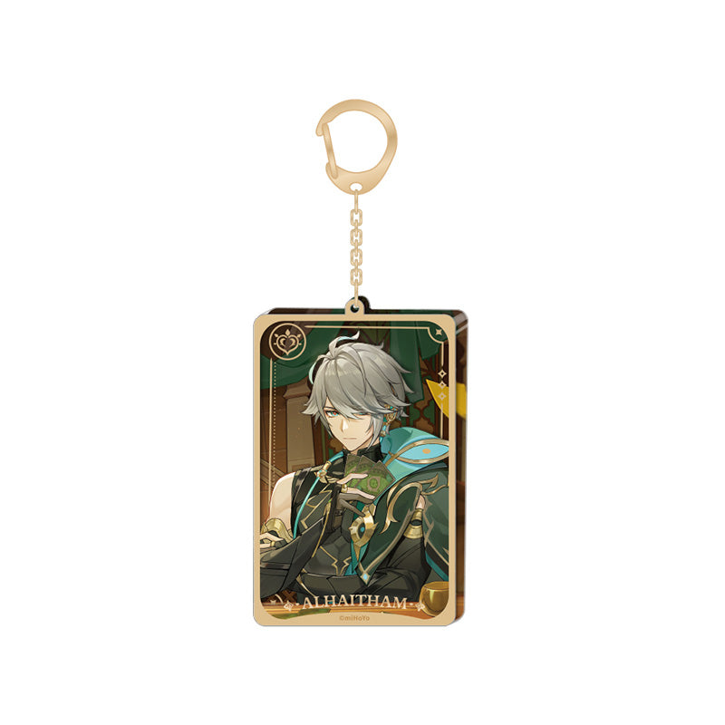 Genshin Impact In-Store Series Alhaitham acrylic keychain character accessory