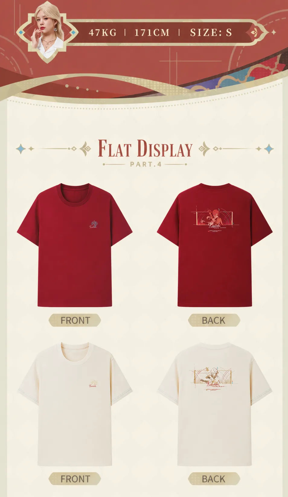 Kaveh t-shirt back print character artwork design