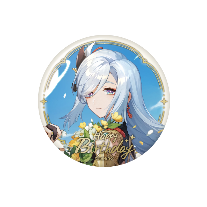 Genshin Impact Shenhe 2023 Birthday Badge – Moment of Destiny Series