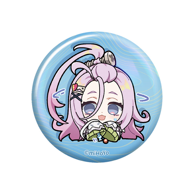 Genshin Impact Aino chibi expression badge nod krai series glossy tinplate pin