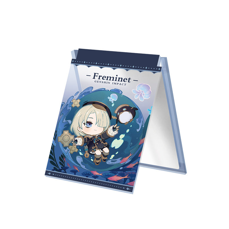 Genshin Impact Starlight Letter acrylic folding mirror featuring Freminet character design