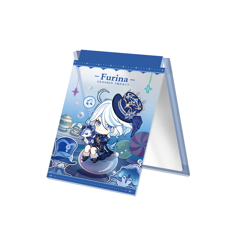 Genshin Impact Starlight Letter acrylic folding mirror featuring Furina character design