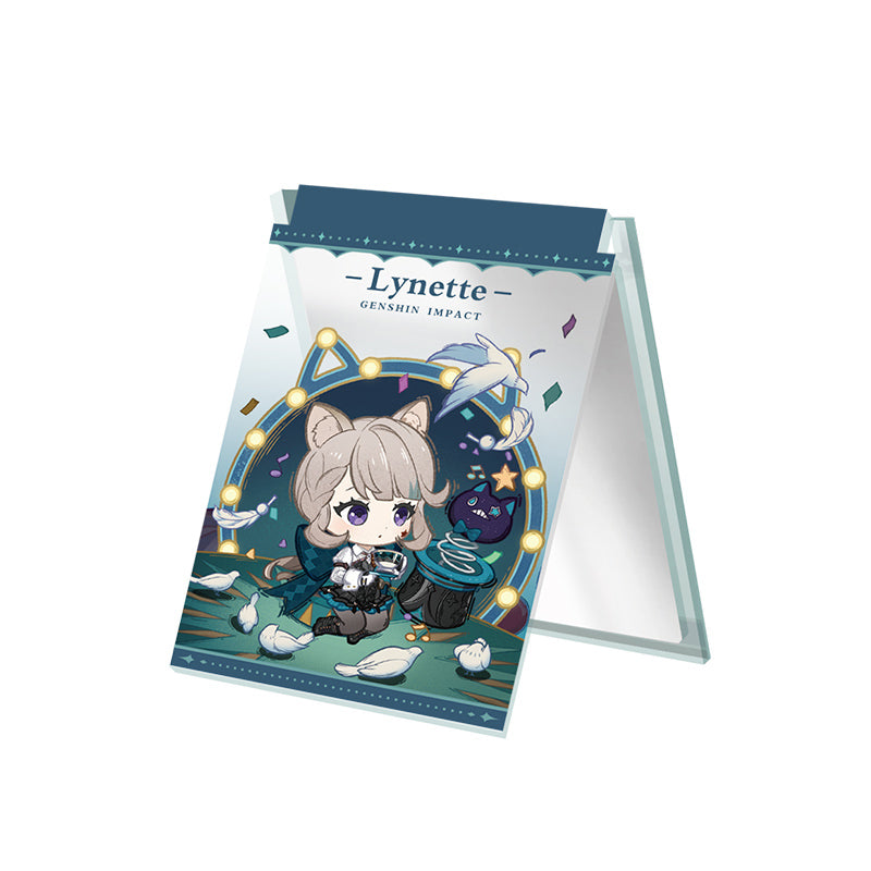 Genshin Impact Starlight Letter acrylic folding mirror featuring Lynette character design