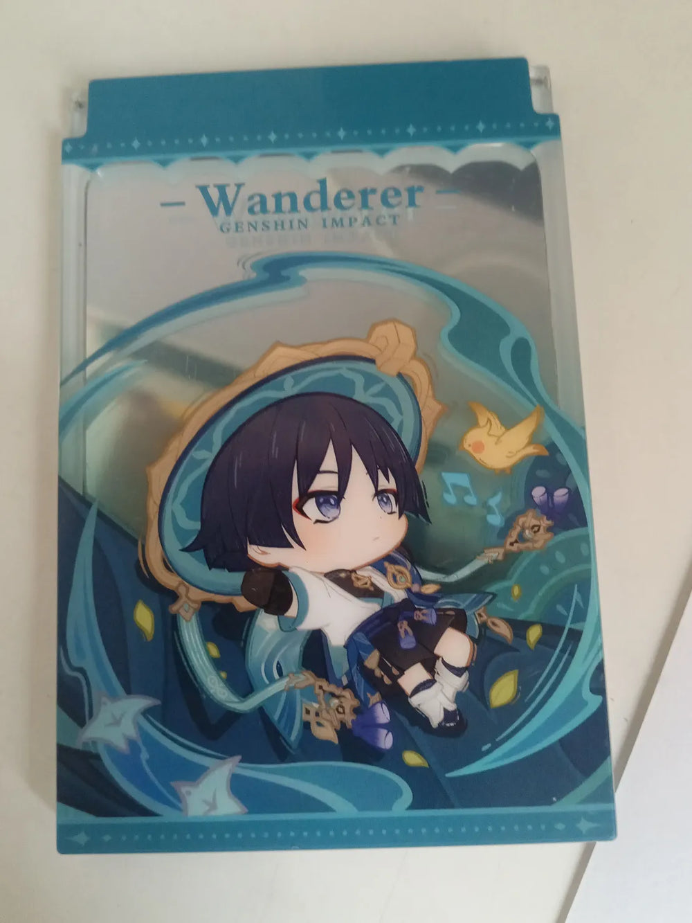 Espejo Plegable Genshin Impact Starlight Letter Colección Chibi