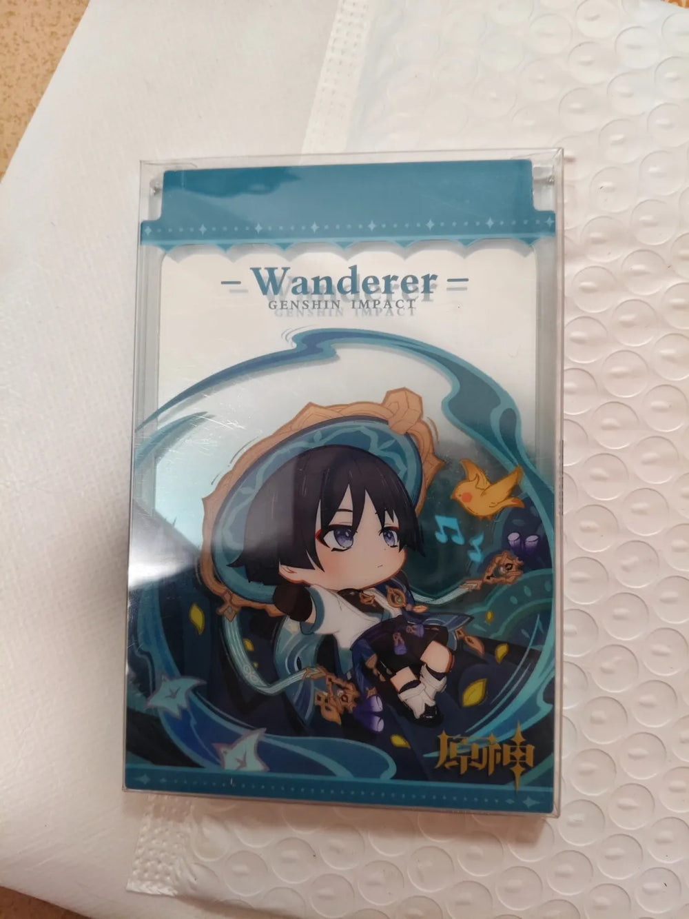 Espejo Plegable Genshin Impact Starlight Letter Colección Chibi