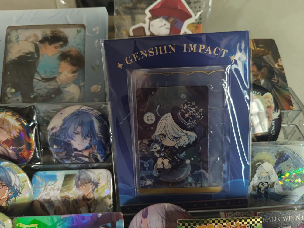 Conjunto de Cartas Genshin Impact Starlight Messages Coleção Chibi