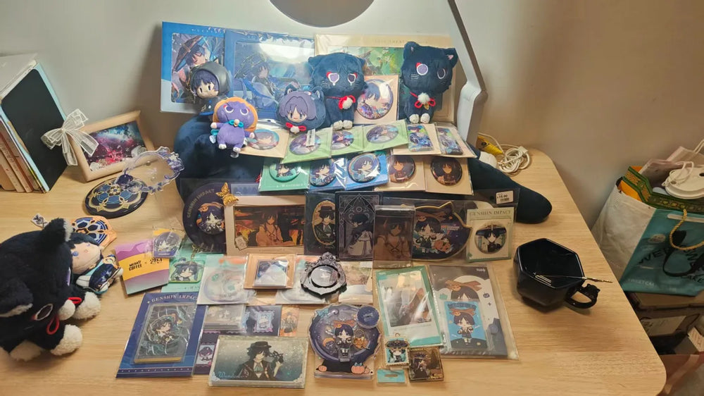 Conjunto de Cartas Genshin Impact Starlight Messages Coleção Chibi