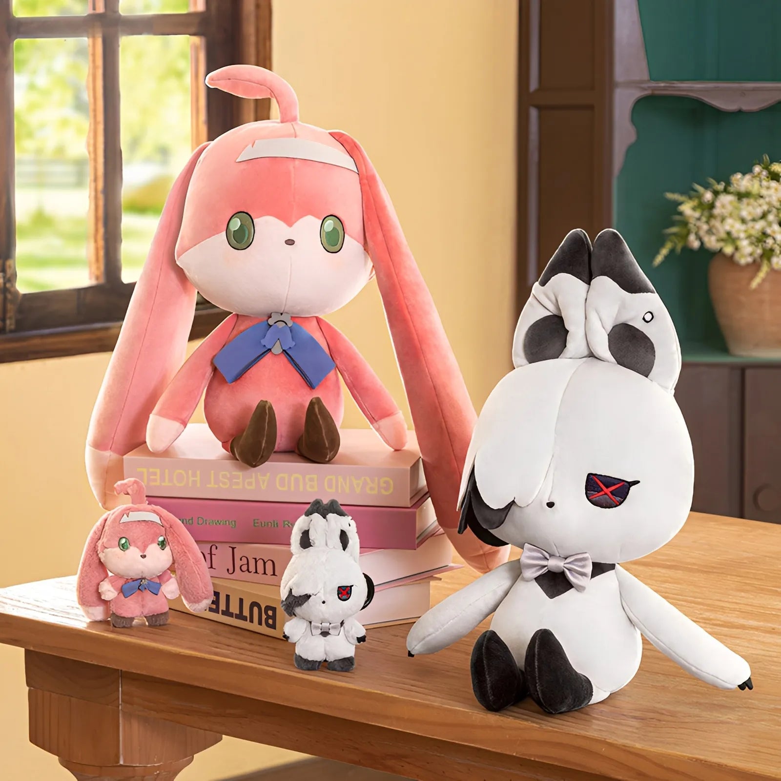 Genshin The Song Burning in the Embers Peruere and Clervie plush toy display collection