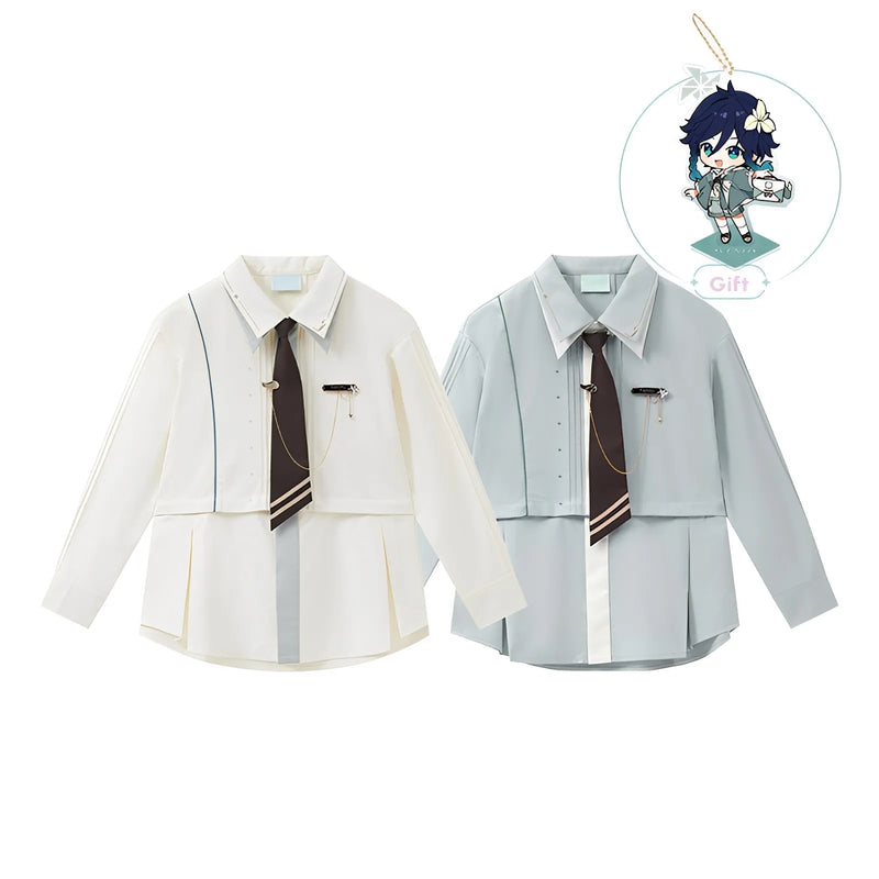 Venti long sleeve shirt green version full outfit styling