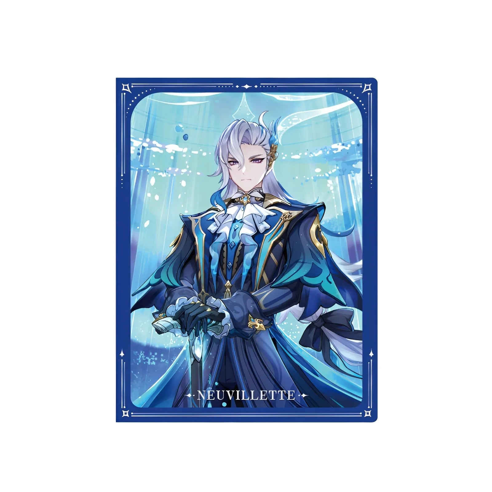 Genshin Wishing Series file folder featuring Neuvillette character design