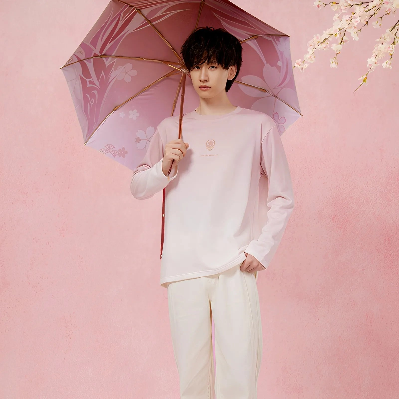 genshin yae miko long sleeve shirt couple outfit front styling
