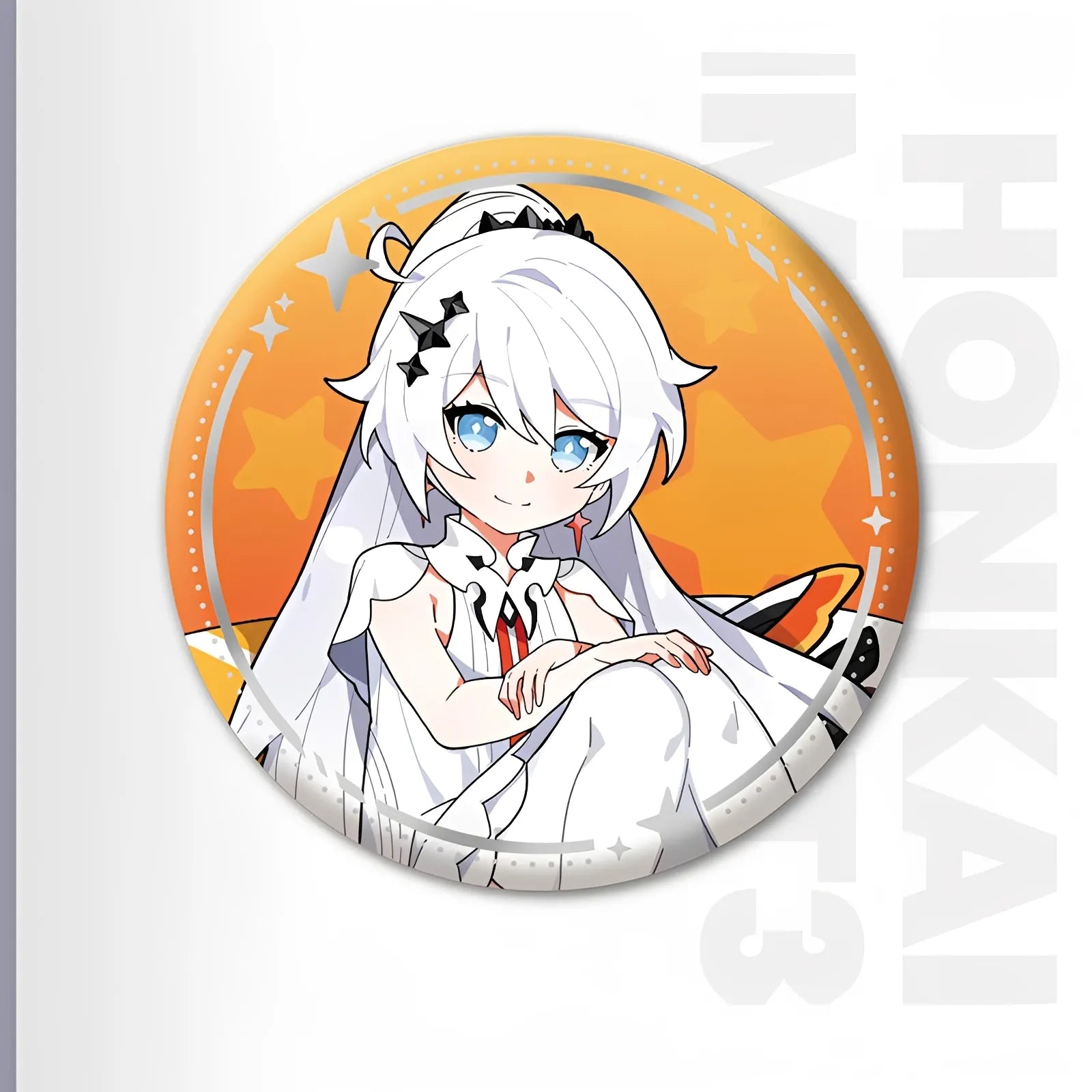 Honkai Impact 3 chibi Herrscher series tinplate badge Kiana Herrscher of Flamescion