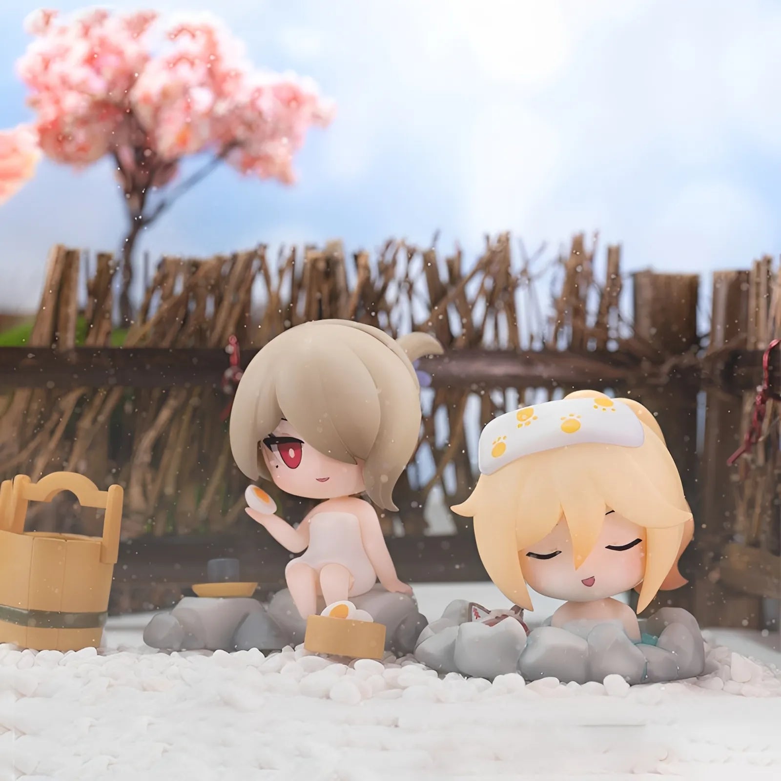 Honkai Impact 3 Hot Spring Vacation Series chibi figures collectible anime desk figures