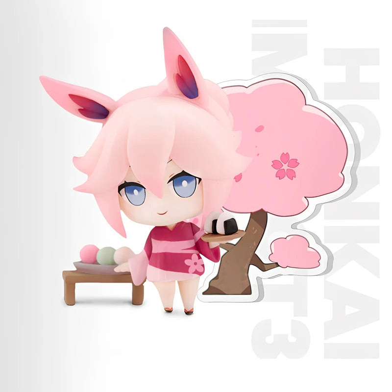 Honkai Impact 3 Hot Spring Vacation chibi figure Yae Sakura collectible anime desk figure
