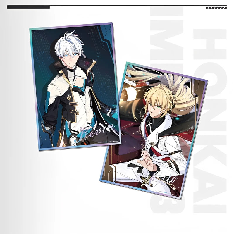 Official Honkai Impact 3rd Male Characters Gold Foil Pin Badges Collection