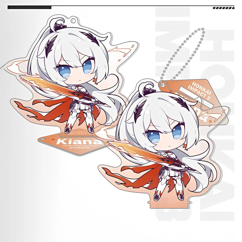 Honkai Impact 3 Kiana chibi acrylic keychain