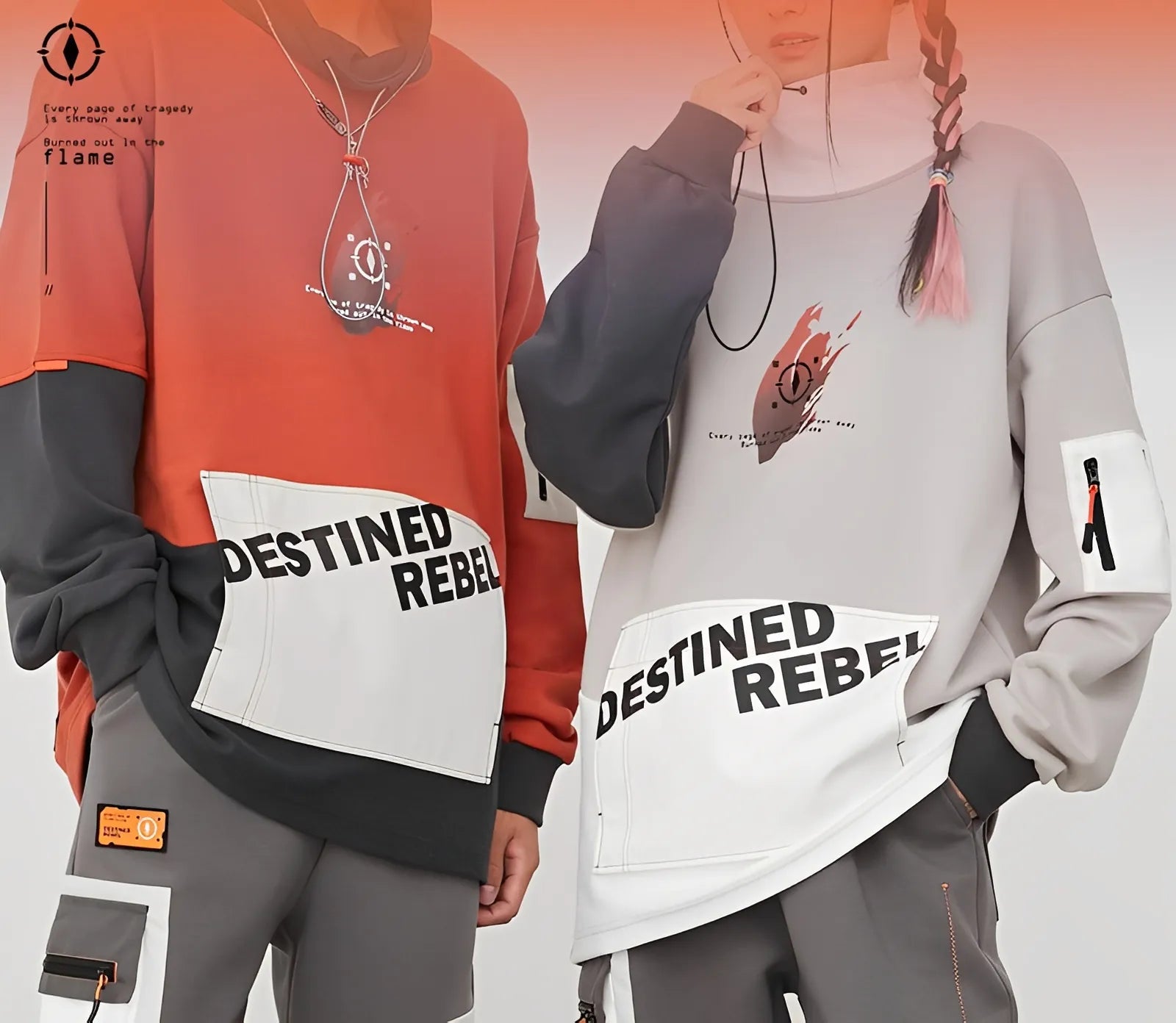 Honkai Impact 3 Kiana Herrscher of Flamescion Flame-Chasers hoodie front view anime streetwear hoodie