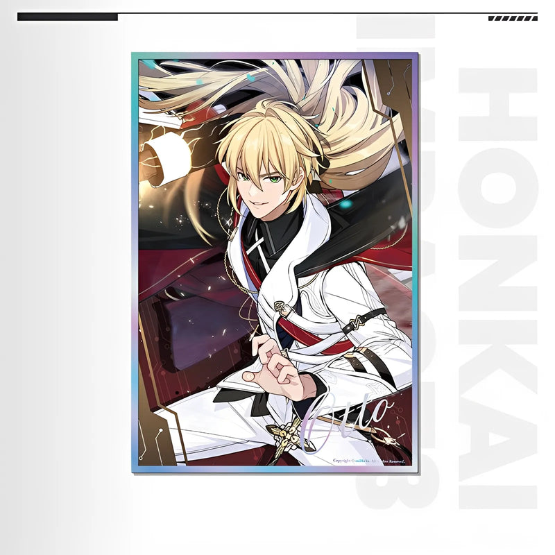 Honkai Impact 3 Otto character art print holographic foil paper collectible