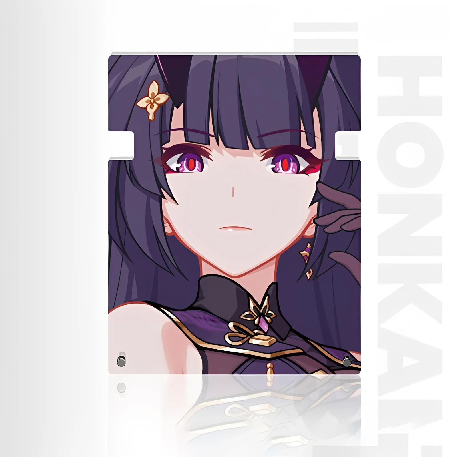 Honkai Impact 3 Raiden Mei acrylic glasses stand side angle view