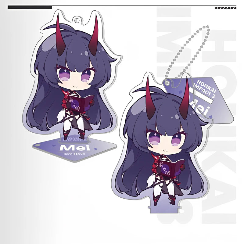 Honkai Impact 3 Raiden Mei chibi acrylic keychain