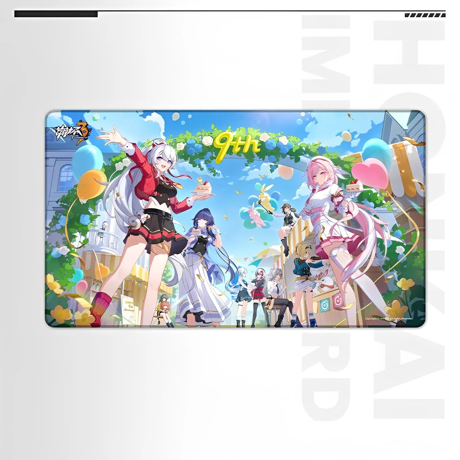 Honkai Impact 3rd 9th Anniversary CG Illustration Mouse Pad Desk Mat