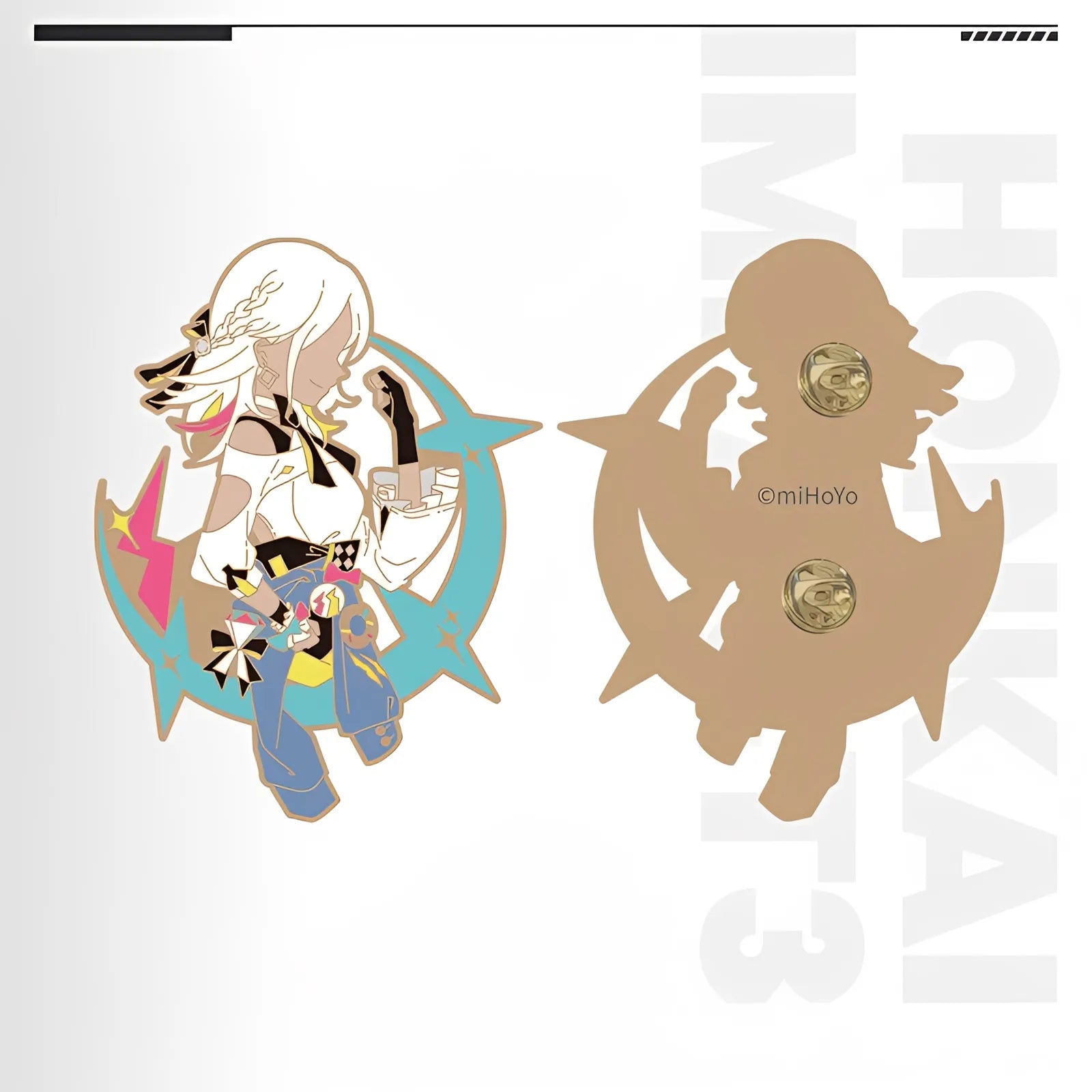 Honkai Impact 3rd Carole Valkyrie Impression zinc alloy metal badge anime collectible pin
