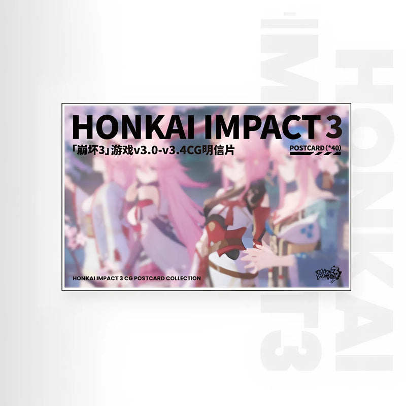 Honkai Impact 3rd CG postcard collection box set front packaging