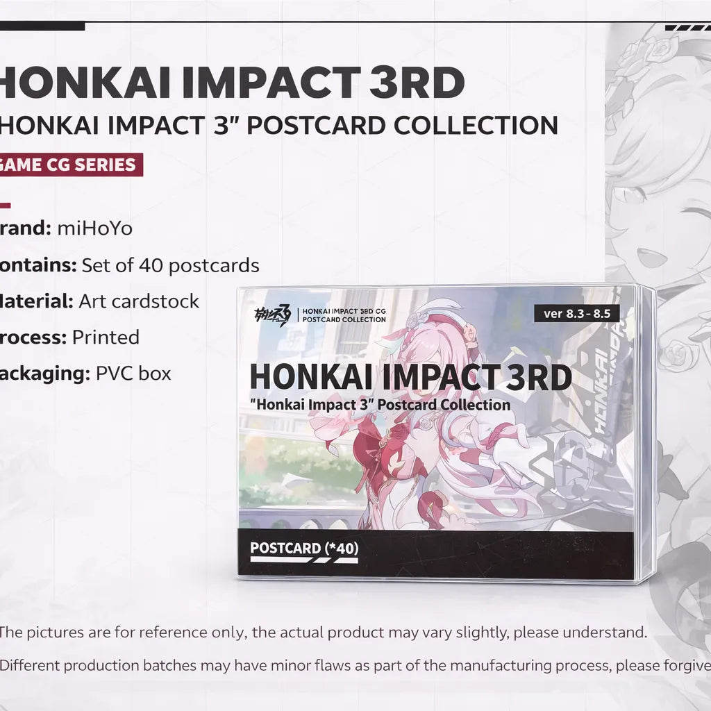 Honkai Impact 3rd CG postcard set collectible art postcard
