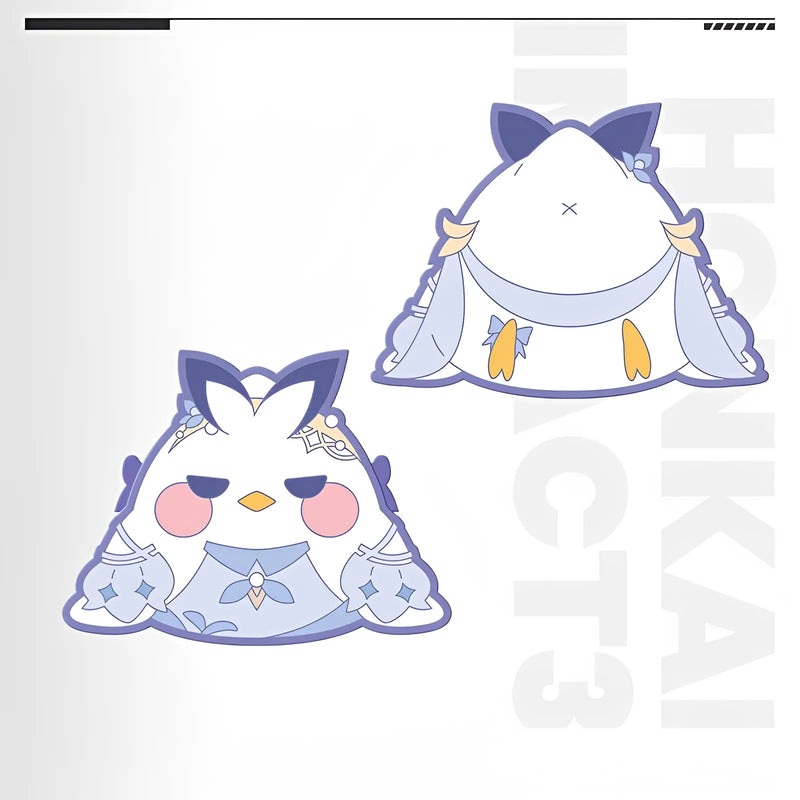 Honkai Impact 3rd Chiyuan Party Series rubber clip Raiden Mei chibi mascot PVC accessory