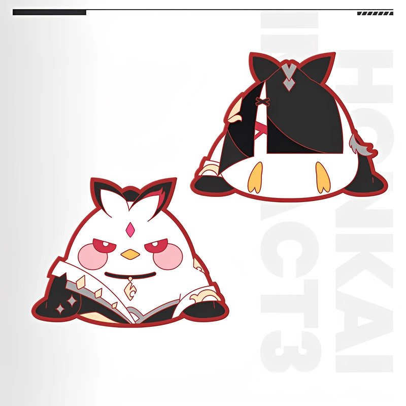 Honkai Impact 3rd Chiyuan Party Series rubber clip Seele chibi mascot PVC accessory