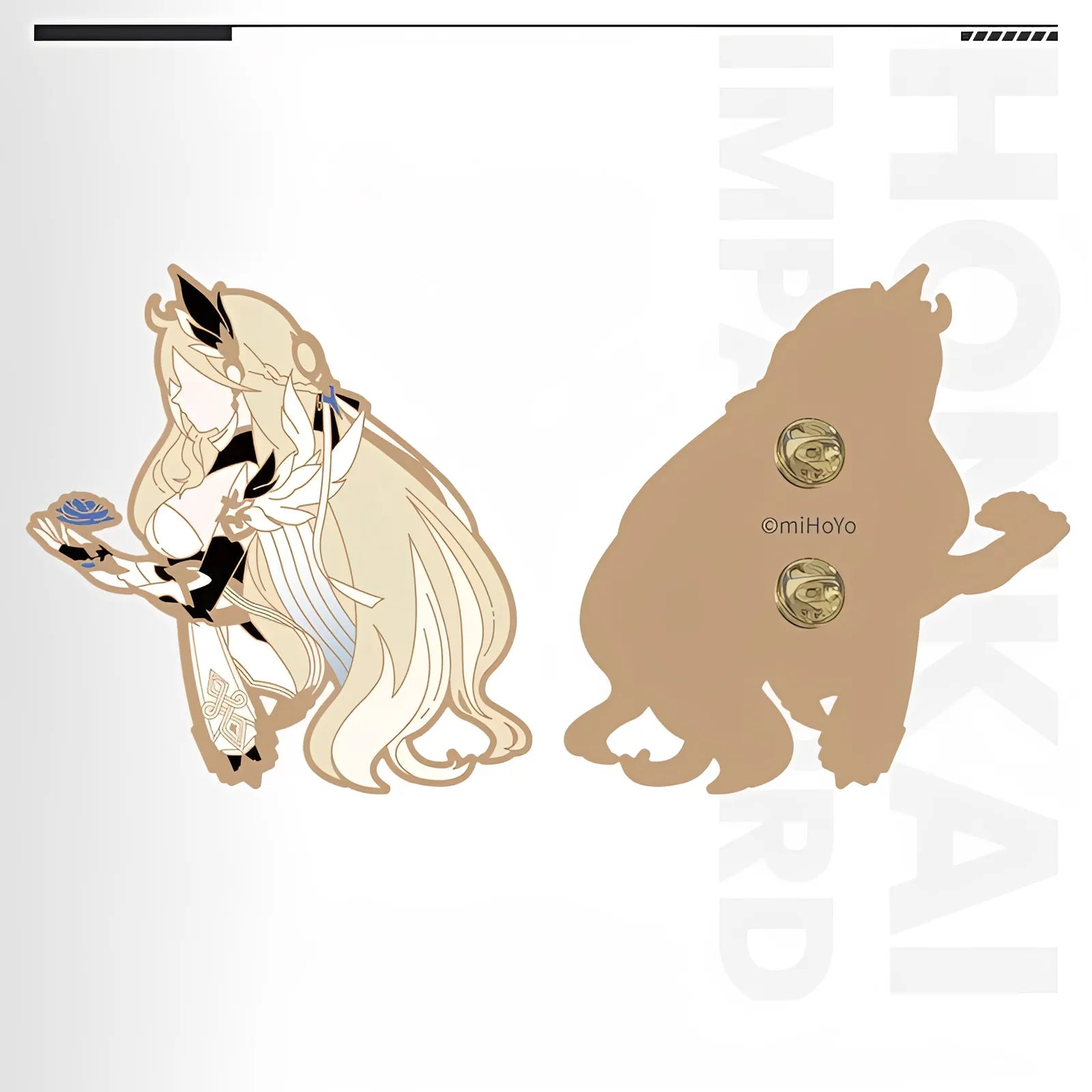Honkai Impact 3rd Durandal Valkyrie Impression zinc alloy metal badge anime collectible pin