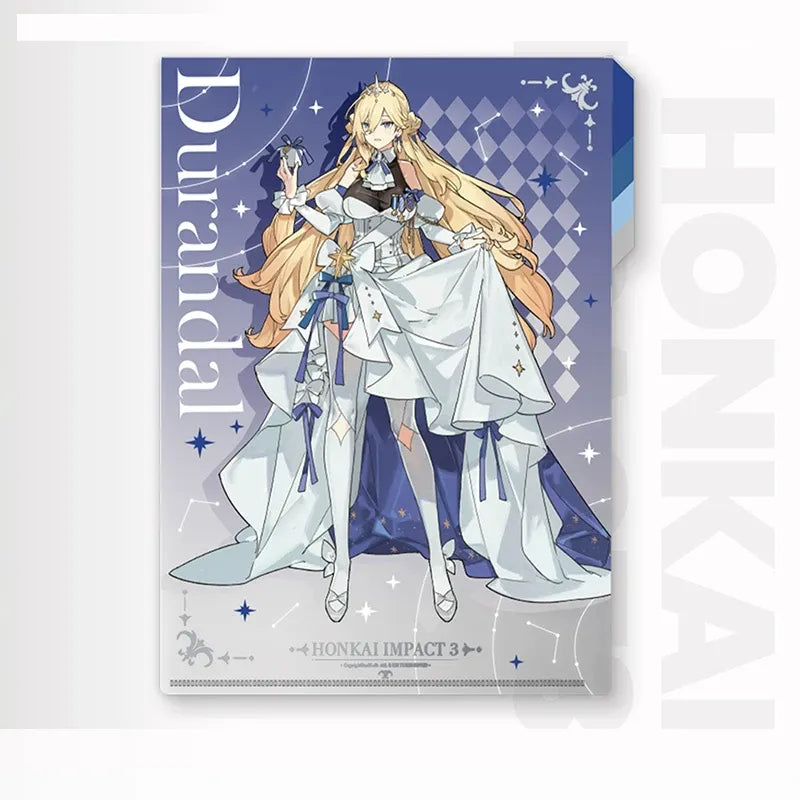 Honkai Impact 3 Durandal Valkyrie Multi Layer File Folder A4