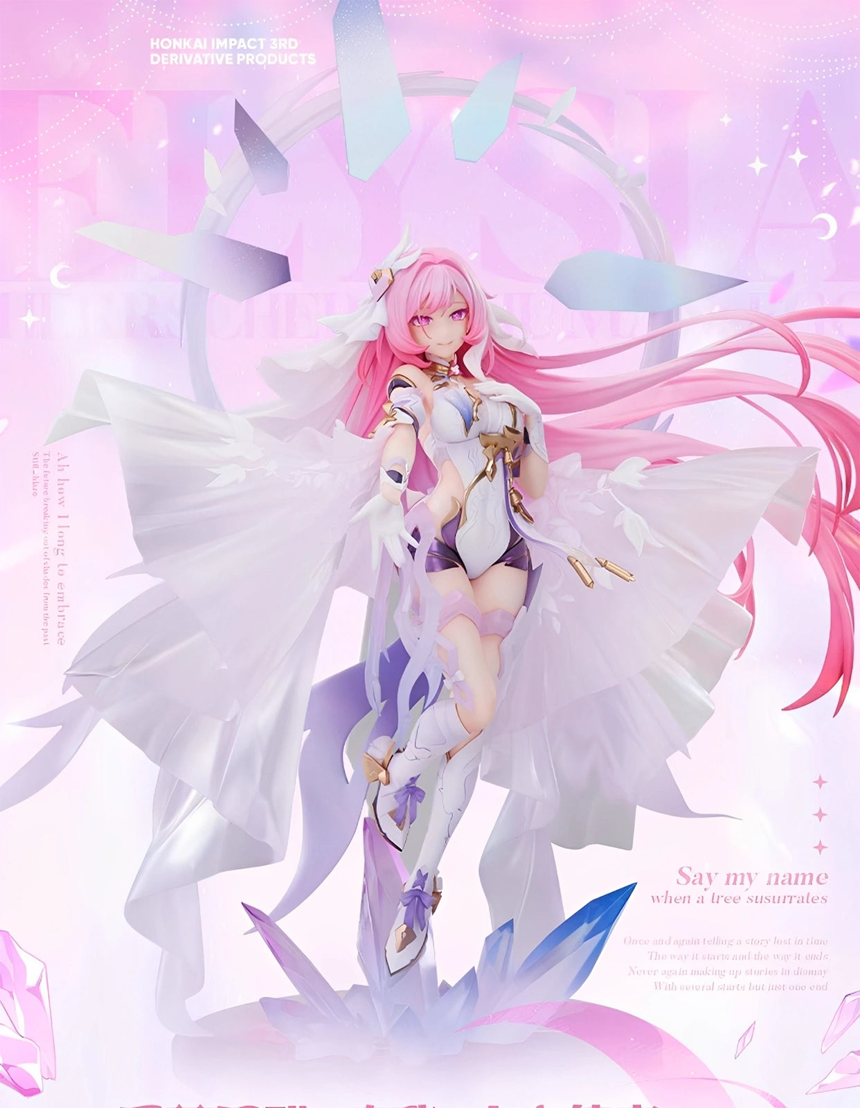 Official promotional visual of Elysia Herrscher of Human 1/7 scale figure with elegant lighting and soft background