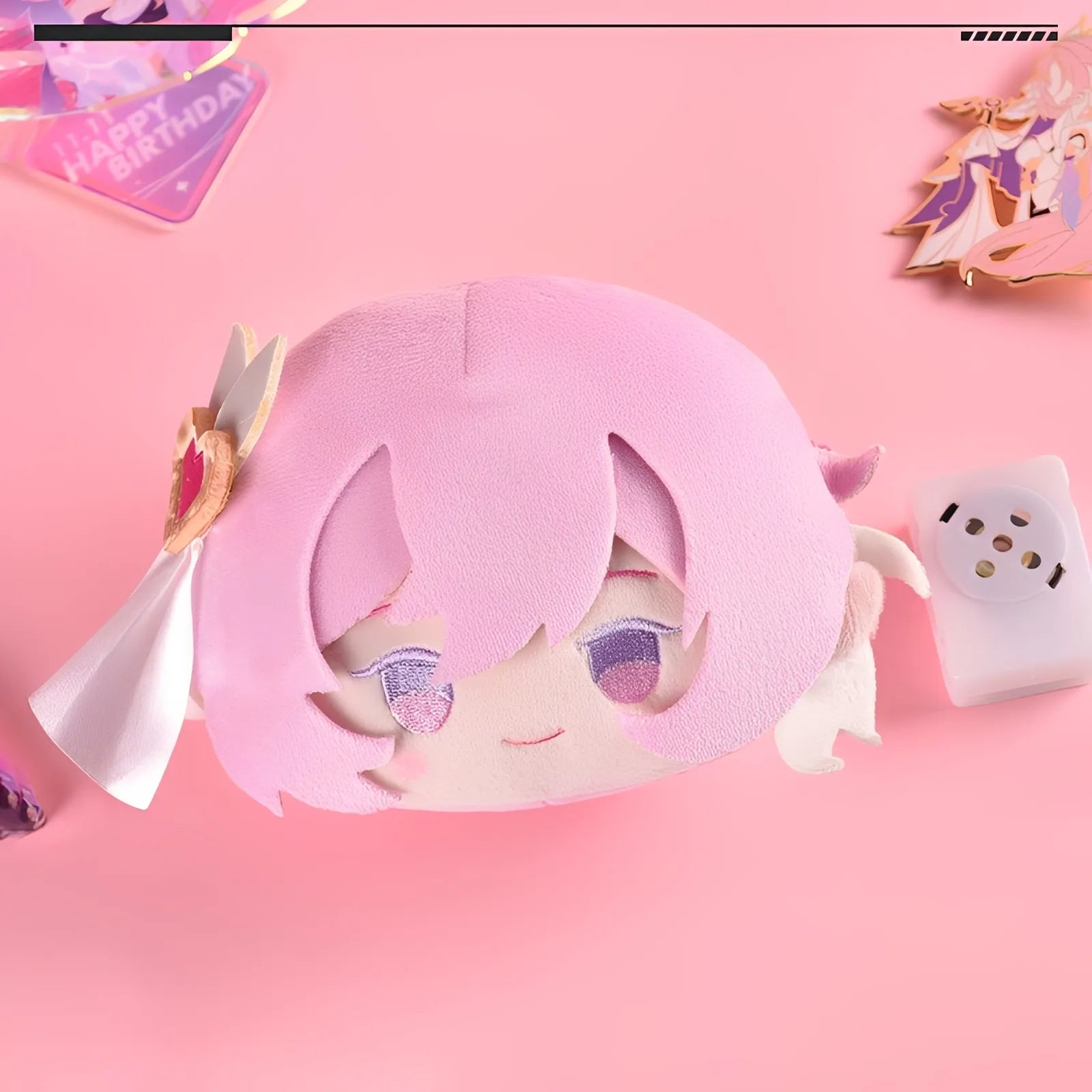Honkai Impact 3rd Elysia voiced plush coin pouch keychain chibi character plush accessory