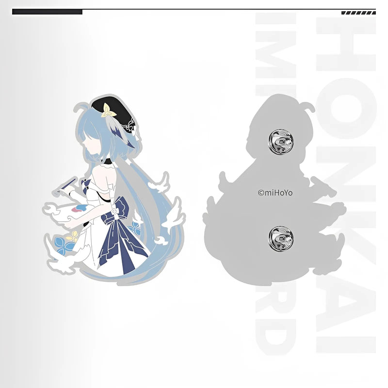 Honkai Impact 3rd Griseo Valkyrie Impression zinc alloy metal badge anime collectible pin