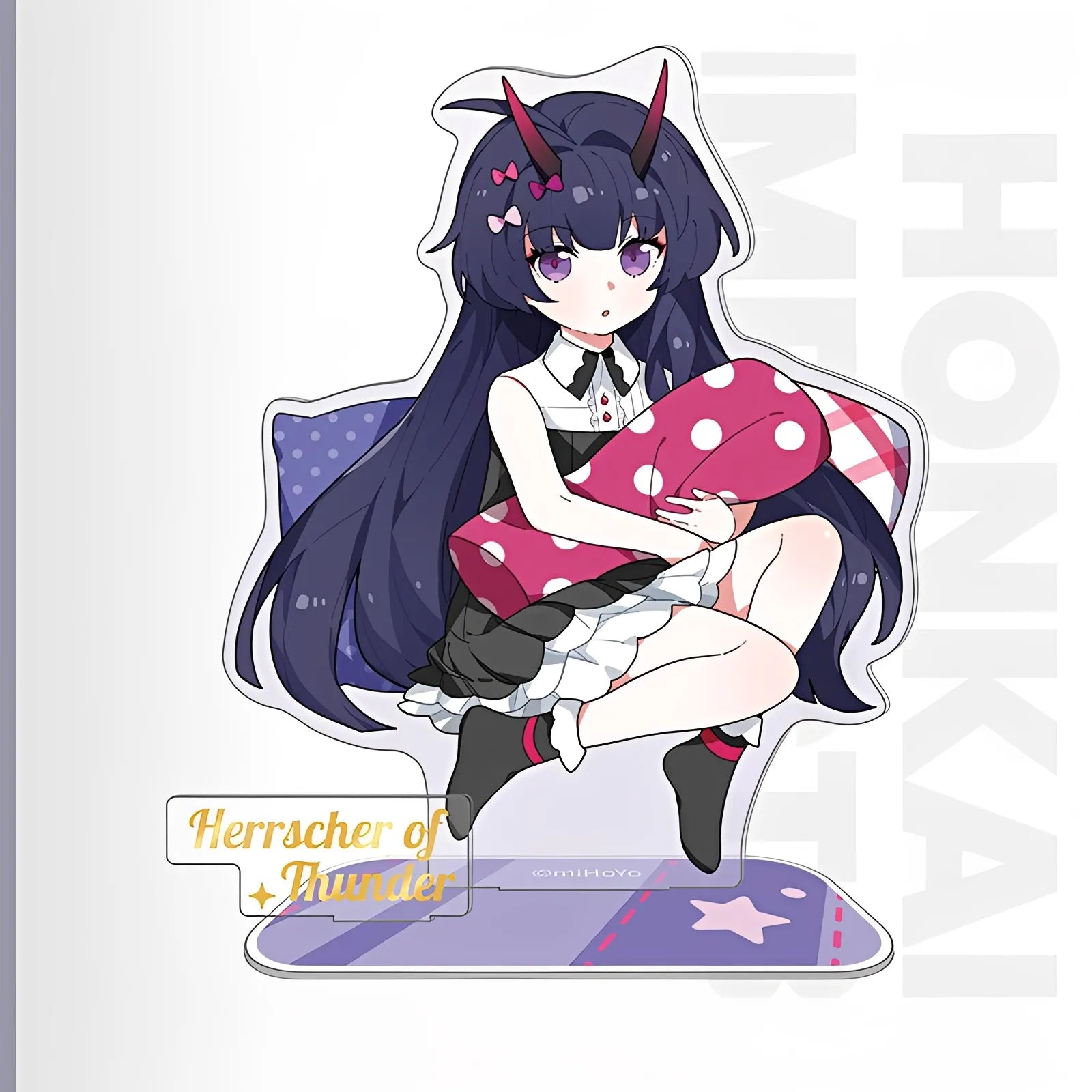 Honkai Impact 3rd Herrscher Chibi Series acrylic stand featuring Raiden Mei as Herrscher of Thunder