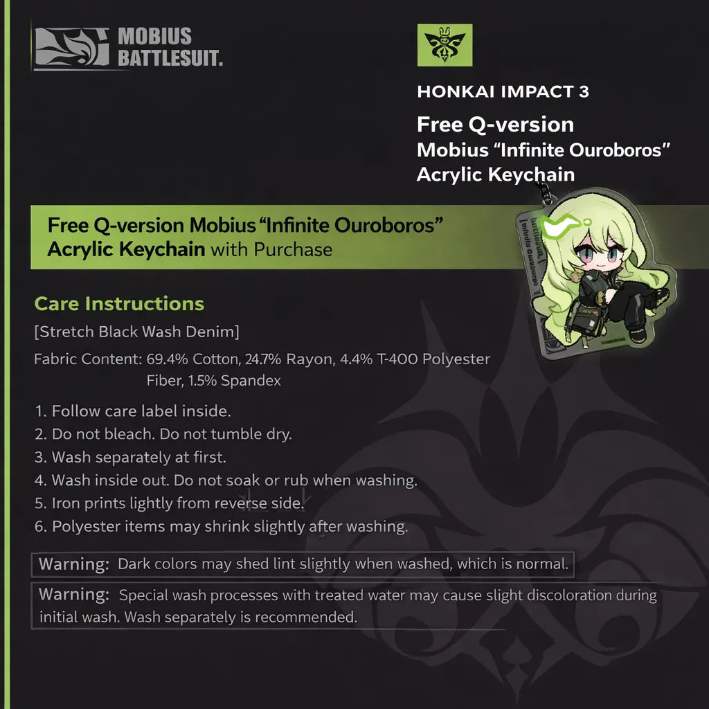 Free Mobius Infinite Ouroboros chibi acrylic keychain bonus with purchase